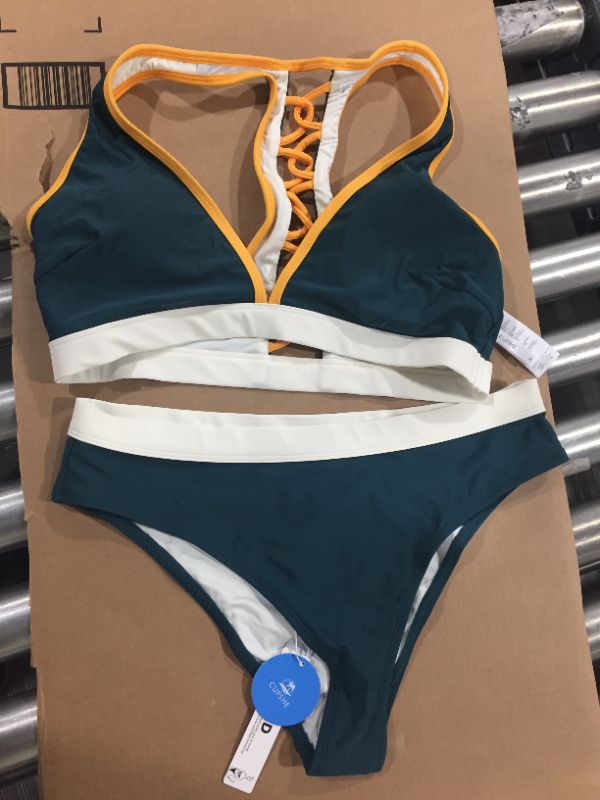 Photo 2 of Arielle Color Block Strappy Bikini
SIZE MEDIUM