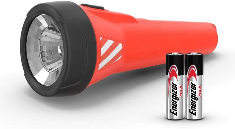 Photo 1 of Energizer Waterproof LED AA Flashlight, Weatheready Floating Light, 35 Hour Run Time, 55 Lumens (Batteries Included), Red (WRWP21E)