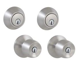 Photo 1 of Defiant Brandywine Stainless Steel Single Cylinder Keyed Entry Project Pack
