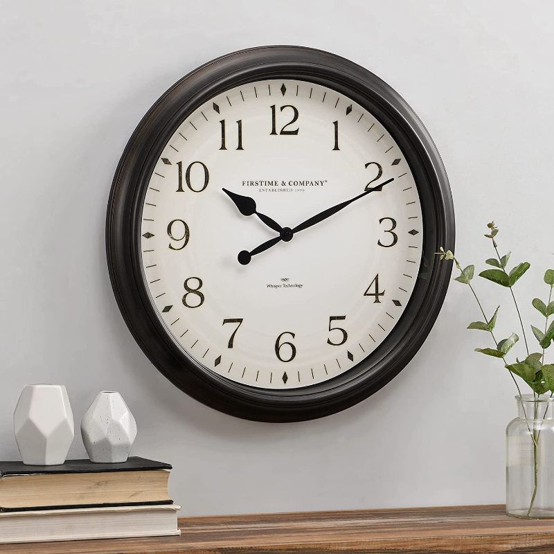 Photo 1 of FirsTime & Co.® Avery Whisper Wall Clock, American Crafted, Oil Rubbed Bronze, 20 x 2 x 20,