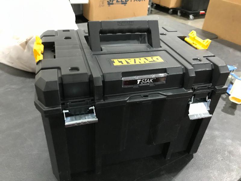 Photo 2 of DEWALT TSTAK Tool Box, Deep (DWST17806) , Black
