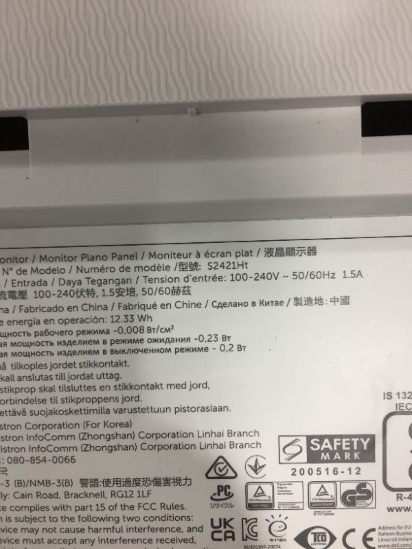 Photo 1 of Dell S2421H 23.8´´ Full HD LED 75Hz Gaming Monitor