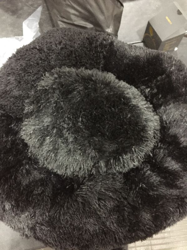 Photo 2 of  Calming Dog Bed Cat Bed Donut, Faux Fur Pet Bed Self-Warming Donut Cuddler, Comfortable Round Plush Dog Beds for Large Medium Dogs and Cats 