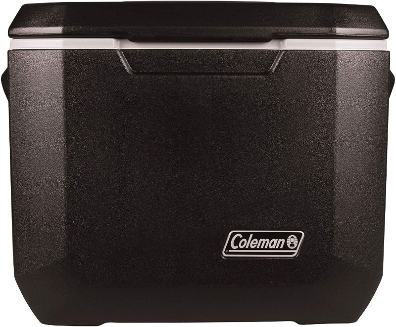 Photo 1 of Coleman Rolling Cooler | 50 Quart Xtreme 5 Day Cooler with Wheels | Wheeled Hard Cooler Keeps Ice Up to 5 Days, Black
