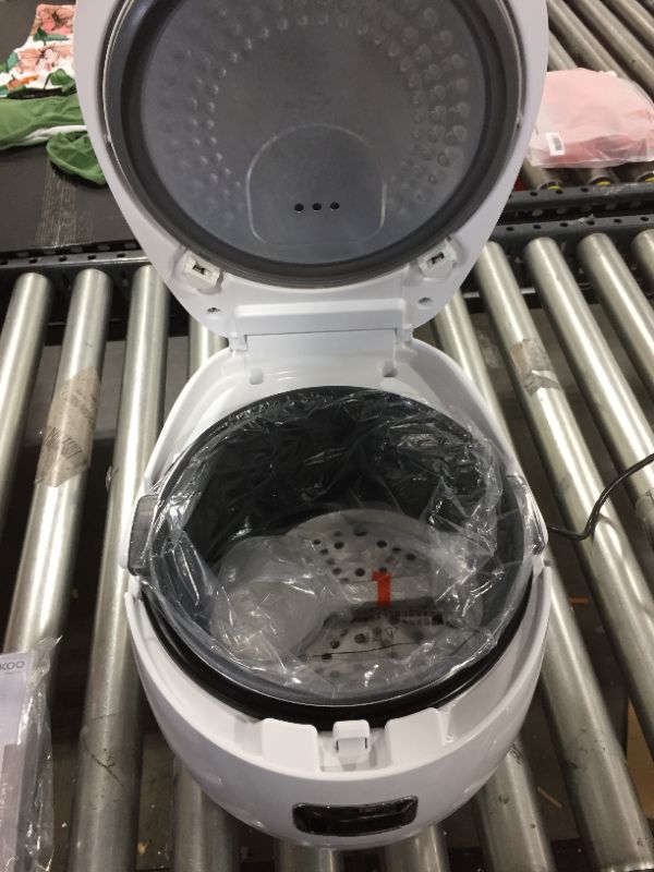 Photo 1 of CUCKOO CR-1020F | 10-Cup (Uncooked) Micom Rice Cooker | 16 Menu Options: White Rice, Brown Rice & More, Nonstick Inner Pot, Designed in Korea | White

