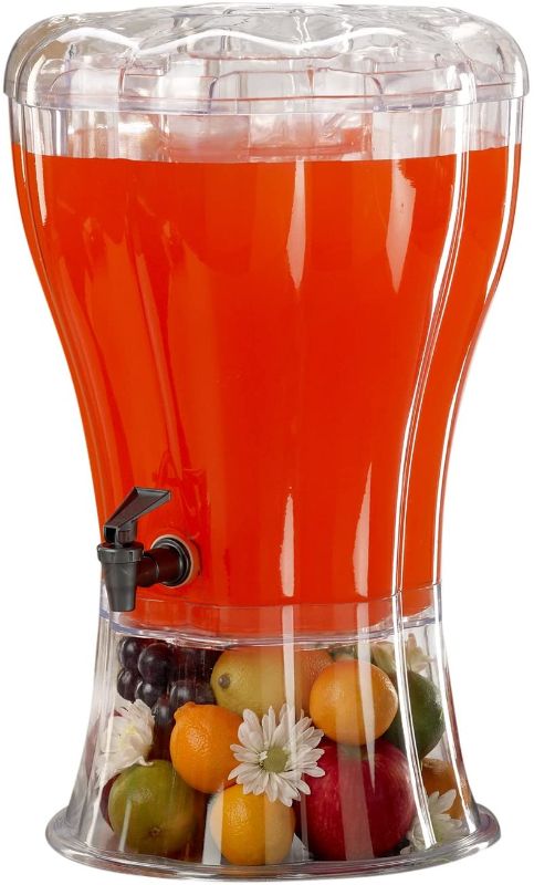 Photo 1 of Buddeez Unbreakable 3-1/2-Gallon Beverage Dispenser with Removable Ice-Cone
