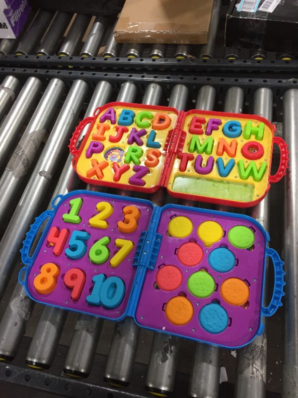 Photo 2 of Sesame Street On The Go Letters & Numbers with Elmo & Cookie Monster, 2 Take Along Cases, Learning Toy For Toddlers, Kids Ages 2 Years Old & Up
