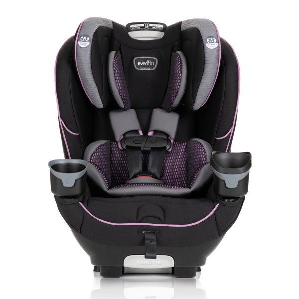 Photo 1 of Evenflo® EveryFit High Back Convertible Car Seat High-back Booster Car Seat Infant Car Seat, Purple, open box new quality 