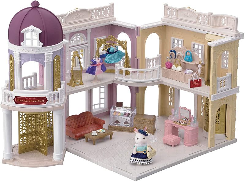 Photo 1 of Calico Critters Town Series Grand Department Store Gift Set, Fashion Dollhouse Playset, Figure, Furniture and Accessories Included
