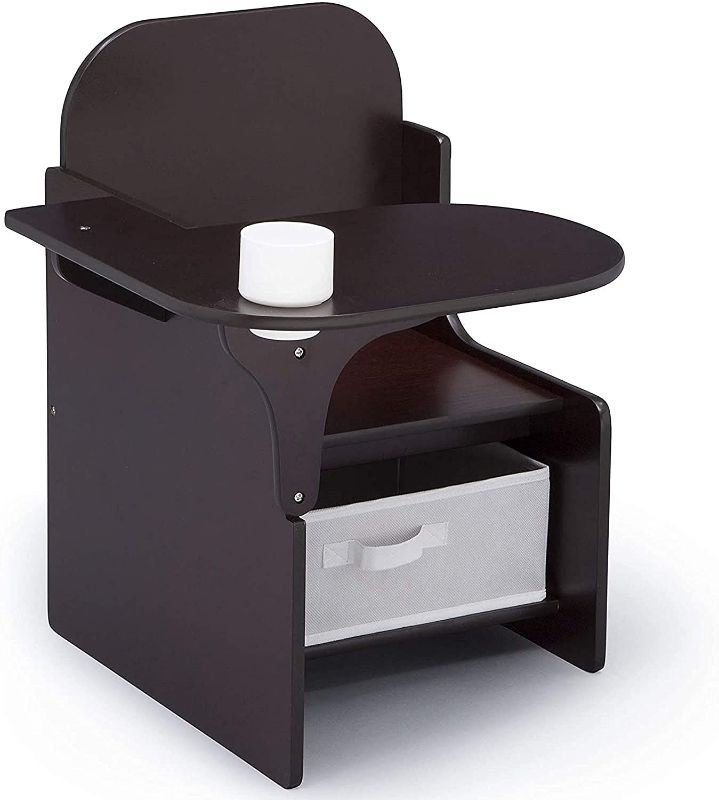 Photo 1 of Delta Children MySize Chair Desk with Storage Bin, Dark Chocolate
