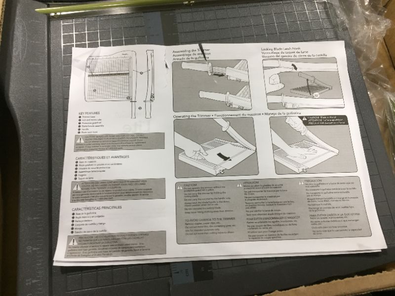 Photo 5 of Swingline Paper Cutter, Guillotine Trimmer, 12" Cut Length, 10 Sheet Capacity, ClassicCut Lite (9312)
