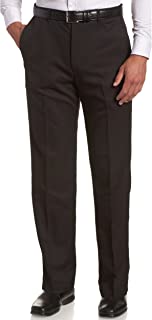 Photo 1 of Haggar Men's Cool 18 Stria Hidden Expandable Waistband Plain Front Pant
