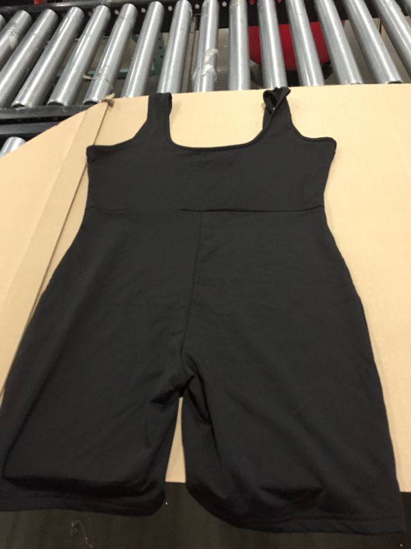 Photo 2 of BEAGIMEG Women's Tank Tops Bodysuit Sexy Sleeveless Short Jumpsuits Rompers (L)
