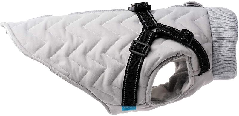 Photo 1 of Country Living by Silver Paw Quilted Dog Jacket with Harness (Built-in), Winter Coats for Dogs (XXL)
