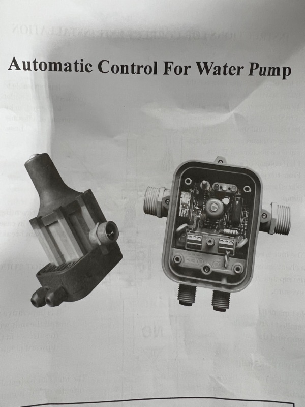 Photo 1 of Automatic control for water pump 