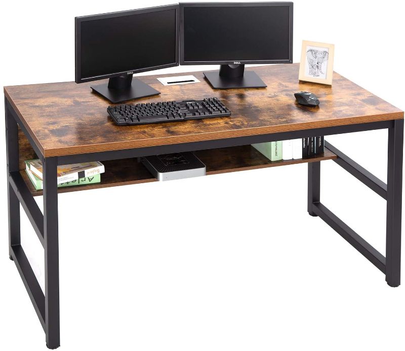 Photo 1 of 55in Brown Computer Desk