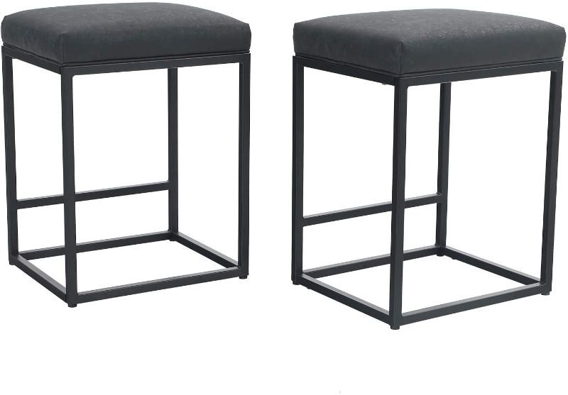 Photo 1 of APLHAHOME 24" Black Bar Stool ONE STOOL ONLY