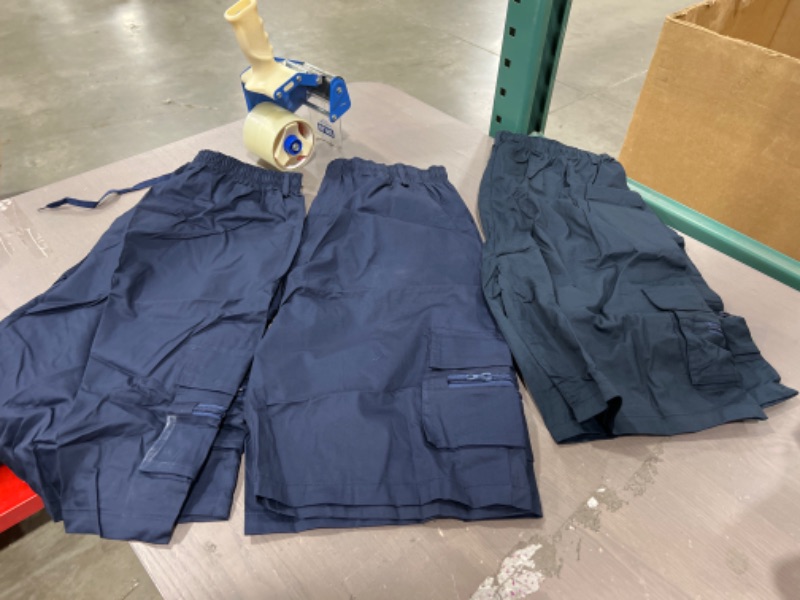Photo 1 of Boys Navy Blue Cargo Shorts, XXXL  3pack