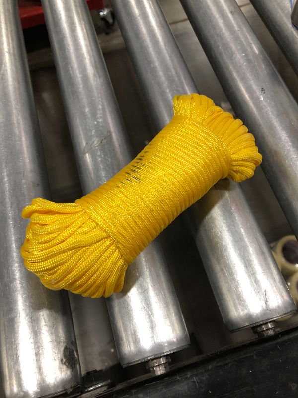 Photo 1 of Yellow nylon rope, unknow length 