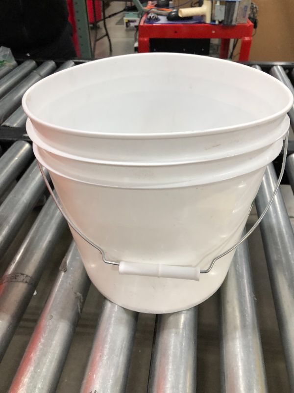 Photo 1 of 2 Gallon plastic white bucket 