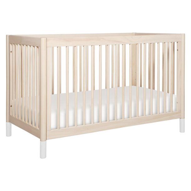 Photo 1 of Gelato 4-in-1 Convertible Crib with Toddler Bed Conversion Kit in Washed Natural
