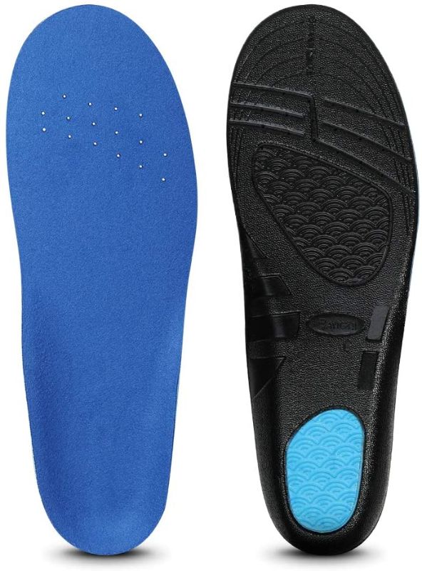 Photo 1 of 3ANGNI Long Time Standing Daily Work Insoles Shock-Absorption Soft Relieve Feet Pressure//Gel Insert Relieve Heel Pain- Size Large