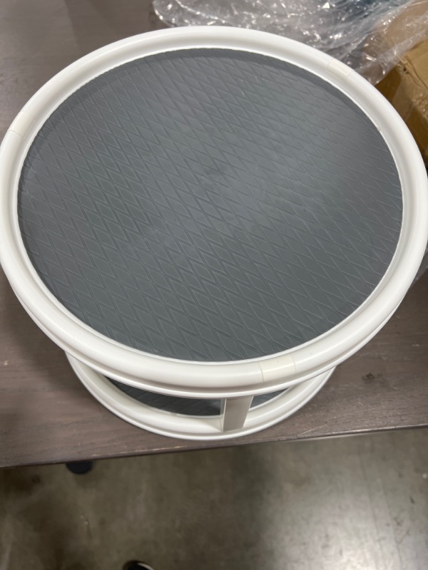 Photo 2 of 2 Tier Turntable, White/Gray
