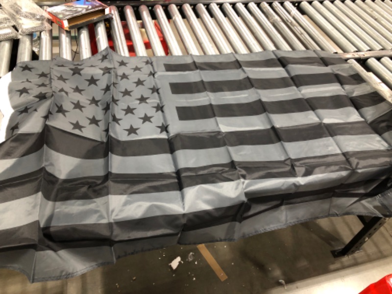Photo 2 of 3pk Black American Flag 3ft x 5ft 