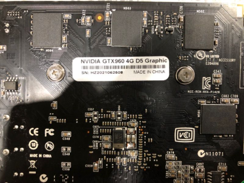 Photo 1 of NVIDIA GTX960 4GB Graphic Card