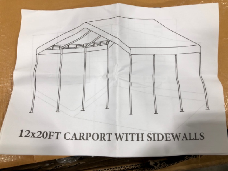 Photo 1 of 12x20 Carport With SideWalls 