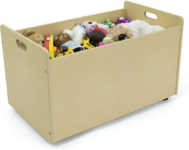 Photo 1 of Humble Crew, Natural Toy Box with Wheels