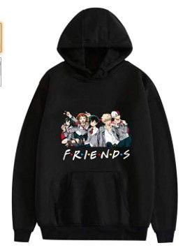 Photo 1 of My Hero Academia Hoodies, Unisex Boku No Hero Academia Friends MHA Sweater Sweatshirt-Medium
