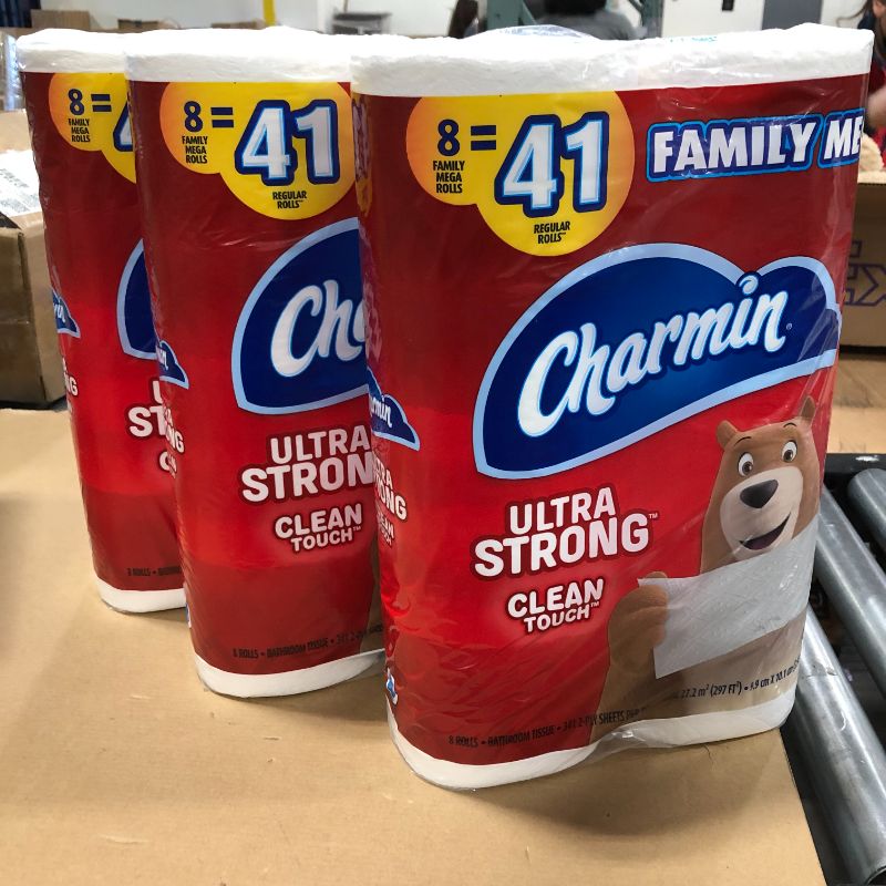 Photo 1 of Charmin Ultra Strong Clean Touch Toilet Paper, 8 mega rolls (Pack of 3)