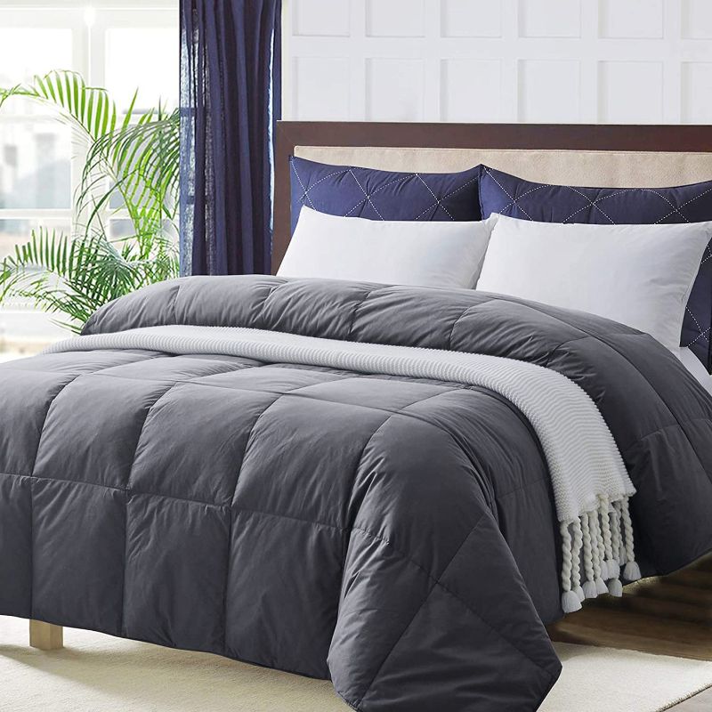 Photo 1 of Comforter King Size, All-Season Gray Cotton Comforter, - King 106x90