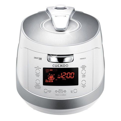 Photo 1 of Cuckoo Electronics induction Heat Stainless Steel 6 Cup Electric Pressure Rice Cooker, White
