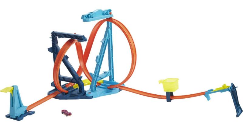 Photo 1 of Hot Wheels Track Builder Unlimited Infinity Loop Kit With Adjustable Set-Ups & Jump Vehicle Playset (24 Pieces)
