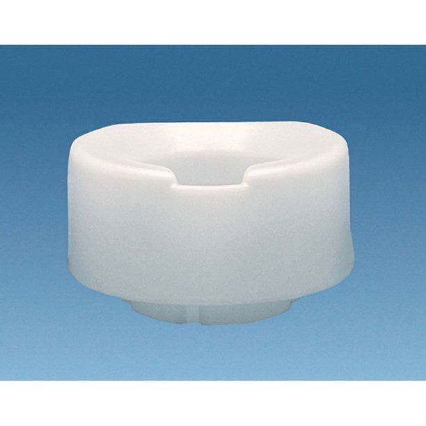 Photo 1 of Contoured Elevated Toilet Seat with Slip-in Bracket, 6"
