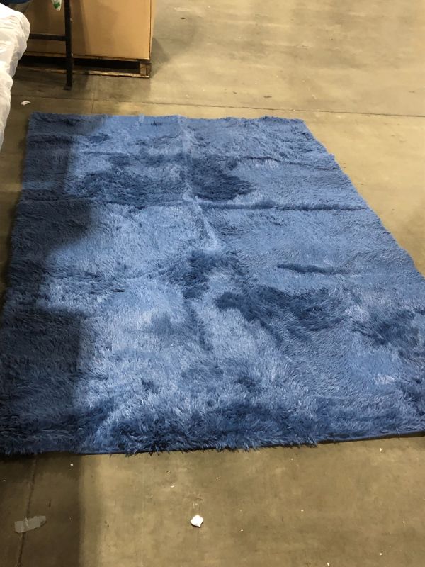 Photo 1 of 8 x 5 FT blue shag rug
