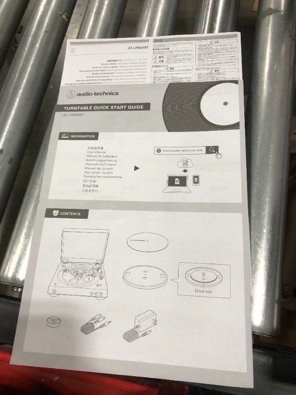 Photo 2 of Audio-Technica AT-LP60XBT-WH Fully Automatic Bluetooth Belt-Drive Stereo Turntable