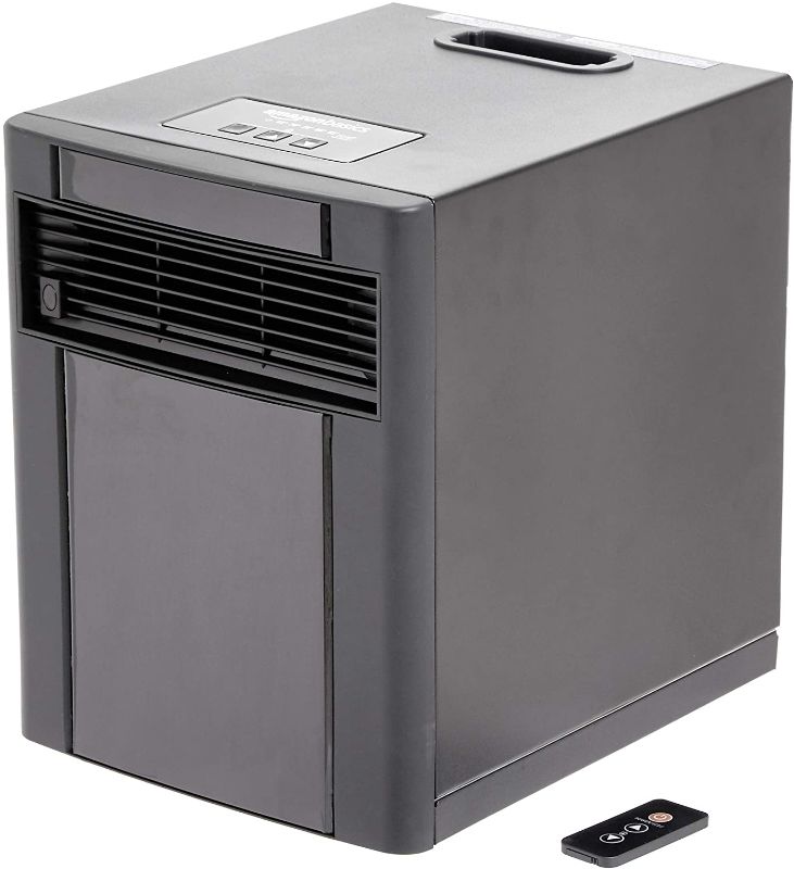Photo 1 of Amazon Basics Portable Eco-Smart Space Heater - Black,
