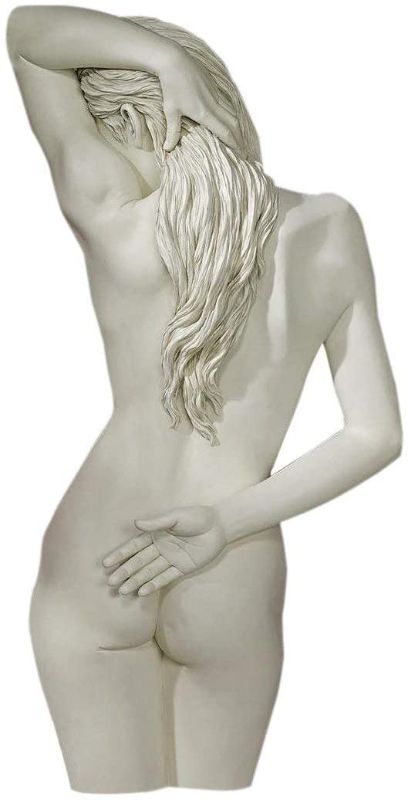 Photo 1 of Design Toscano DB383081 Sweet Surrender Woman Wall Decor Sculpture, 27 Inch, Polyresin, Antique Stone
