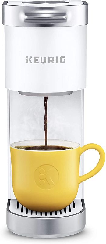 Photo 1 of Keurig K-Mini Plus Coffee Maker, Single Serve K-Cup Pod Coffee Brewer, Comes With 6 to 12 oz. Brew Size, K-Cup Pod Storage, and Travel Mug Friendly, Matte White
