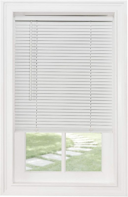 Photo 1 of Achim Home Furnishings Cordless Morningstar 1" Light Filtering Mini Blind, Width 36inch, Pearl White
