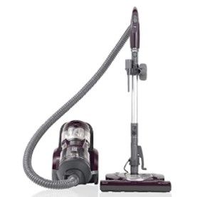 Photo 1 of Kenmore Friendly Lightweight Bagless Compact Canister Vacuum with Pet Powermate, HEPA, Extended Telescoping Wand, Retractable Cord and 2 Cleaning Tools, Eggplant
