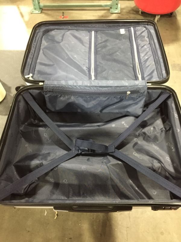 Photo 2 of 26" hardcover suitcase with TSA combination lock, unknown manufacture 
