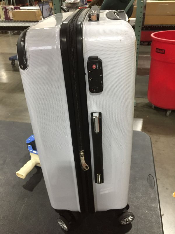 Photo 3 of 26" hardcover suitcase with TSA combination lock, unknown manufacture 