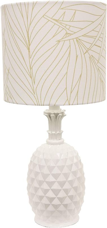 Photo 1 of Décor Therapy TL17212 Table lamp, White, LAMP SHADE IS WHITE