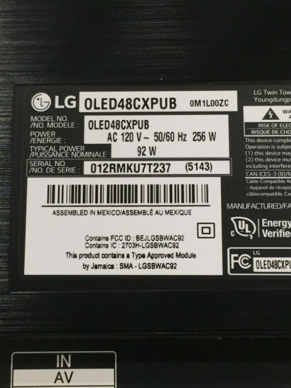 Photo 5 of LG OLED55CXPUA Alexa Built-In CX 55" 4K Smart OLED TV (2020)

