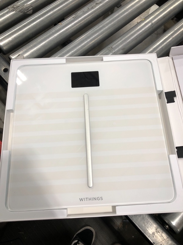 Photo 2 of Withings Body Cardio – Premium Wi-Fi Body Composition Smart Scale, Tracks Heart Health, Vascular Age, BMI, Fat, Muscle & Bone Mass, Water %, Digital Bathroom Scale with App Sync via Bluetooth or Wi-Fi
