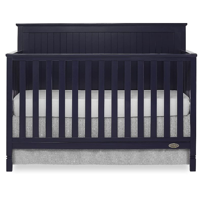 Photo 1 of Dream On Me Alexa 5 in 1 Convertible Crib in Navy, Greenguard Gold Certified

